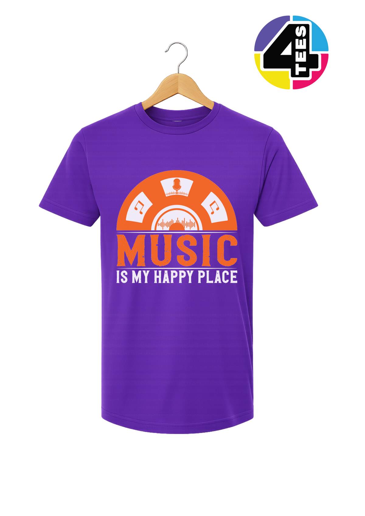 Music Is My Happy Place Tee