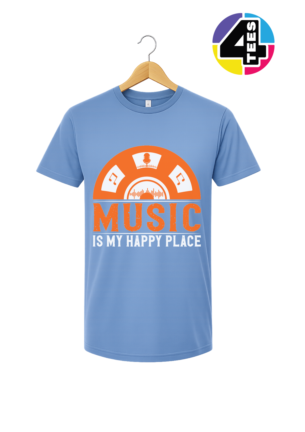 Music Is My Happy Place Tee