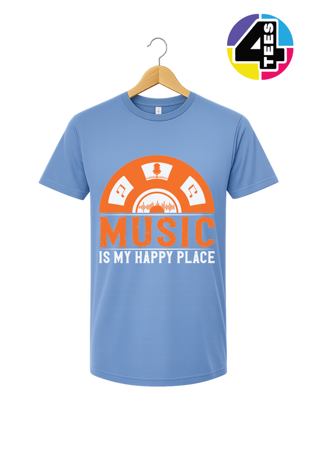 Music Is My Happy Place Tee