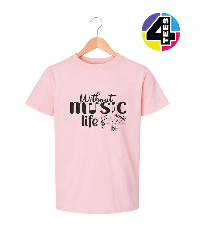 Without Music Life Would Be Flat Youth Tee