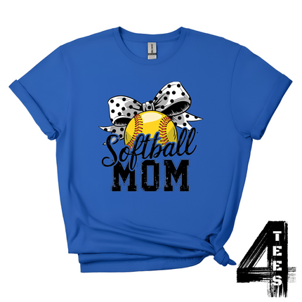 Softball Mom Bow