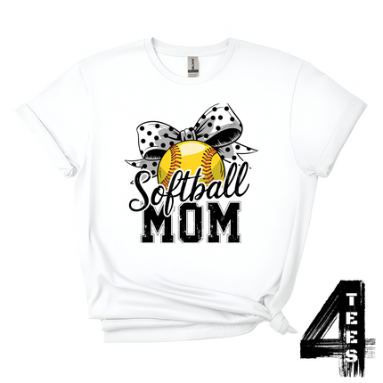 Softball Mom Bow
