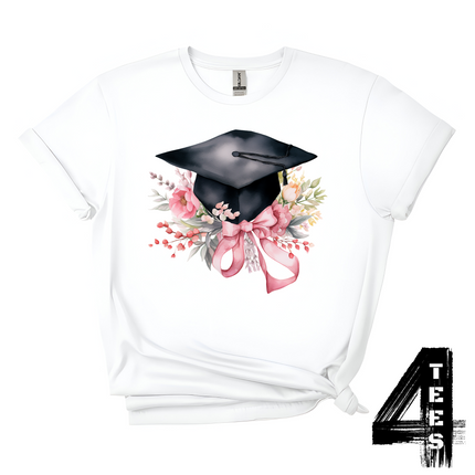 Floral Graduation Hat