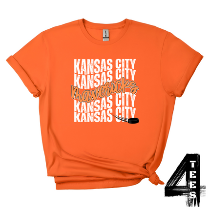 Mavericks Hockey Wavy - White