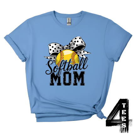 Softball Mom Bow