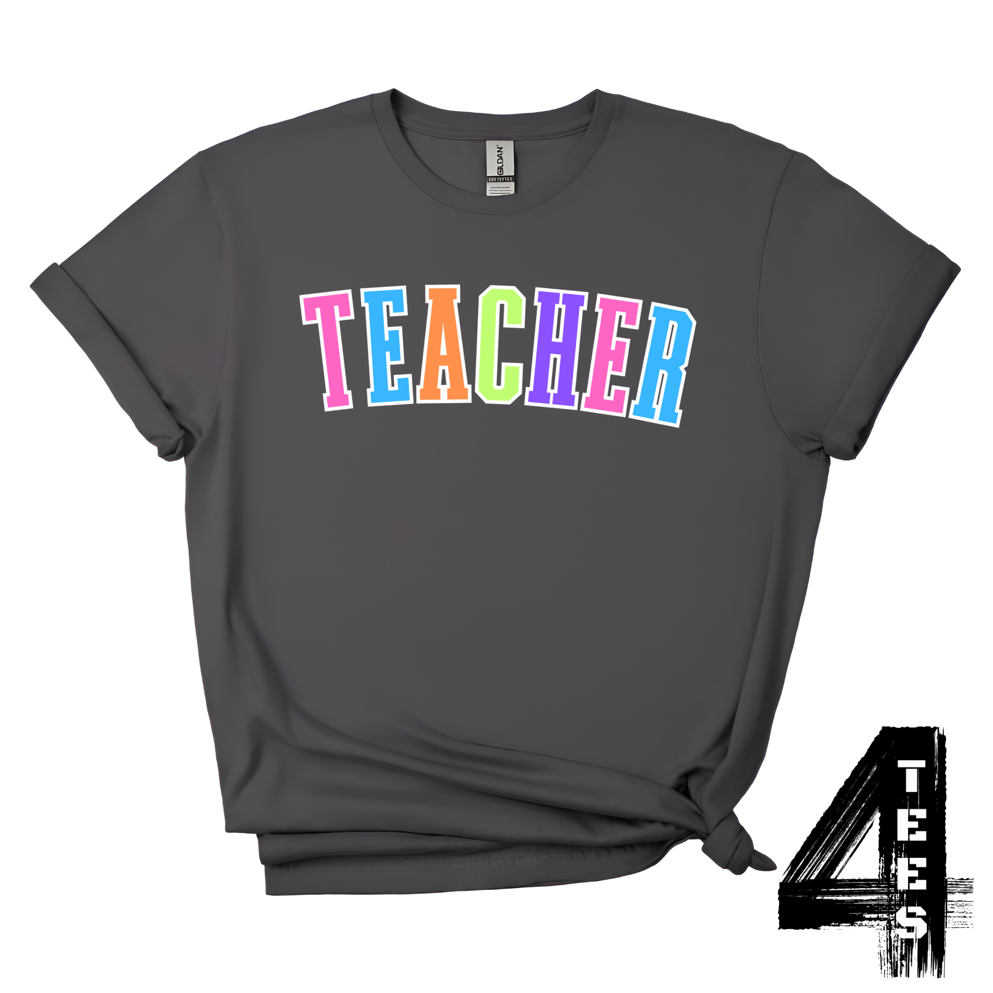 TEACHER - Multi-Color Varsity Letters