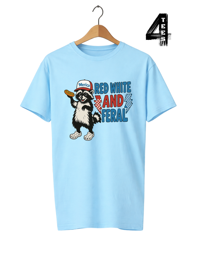 Red White & Feral Checkered