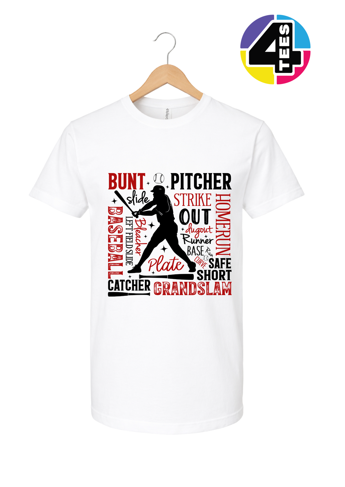 Baseball Terms Typography Design