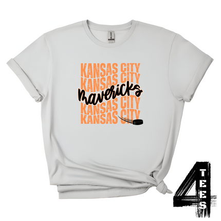 Mavericks Hockey Wavy - Orange