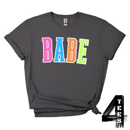 BABE - Multi-Color Varsity Letters
