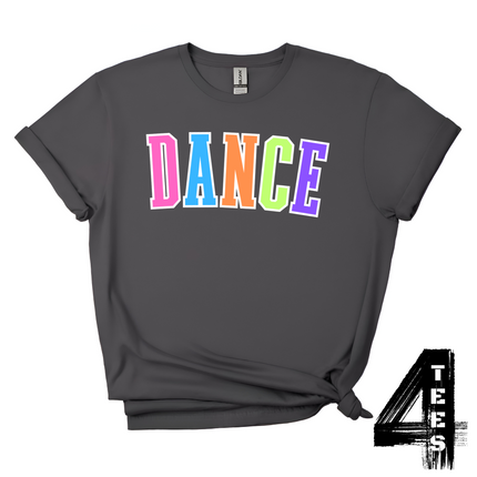 DANCE - Multi-Color Varsity Letters
