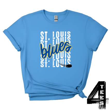 Blues Hockey Wavy