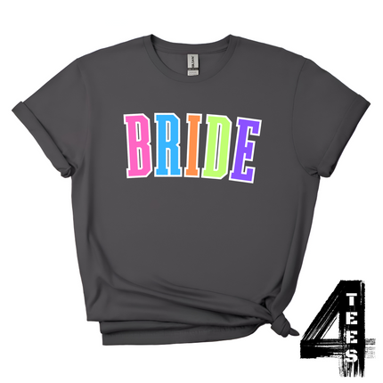 BRIDE - Multi-Color Varsity Letters