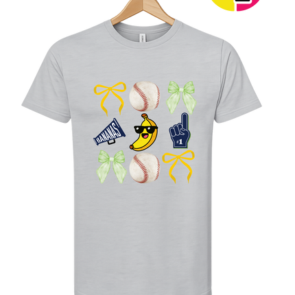 Bananas Baseball Fun Collage Design