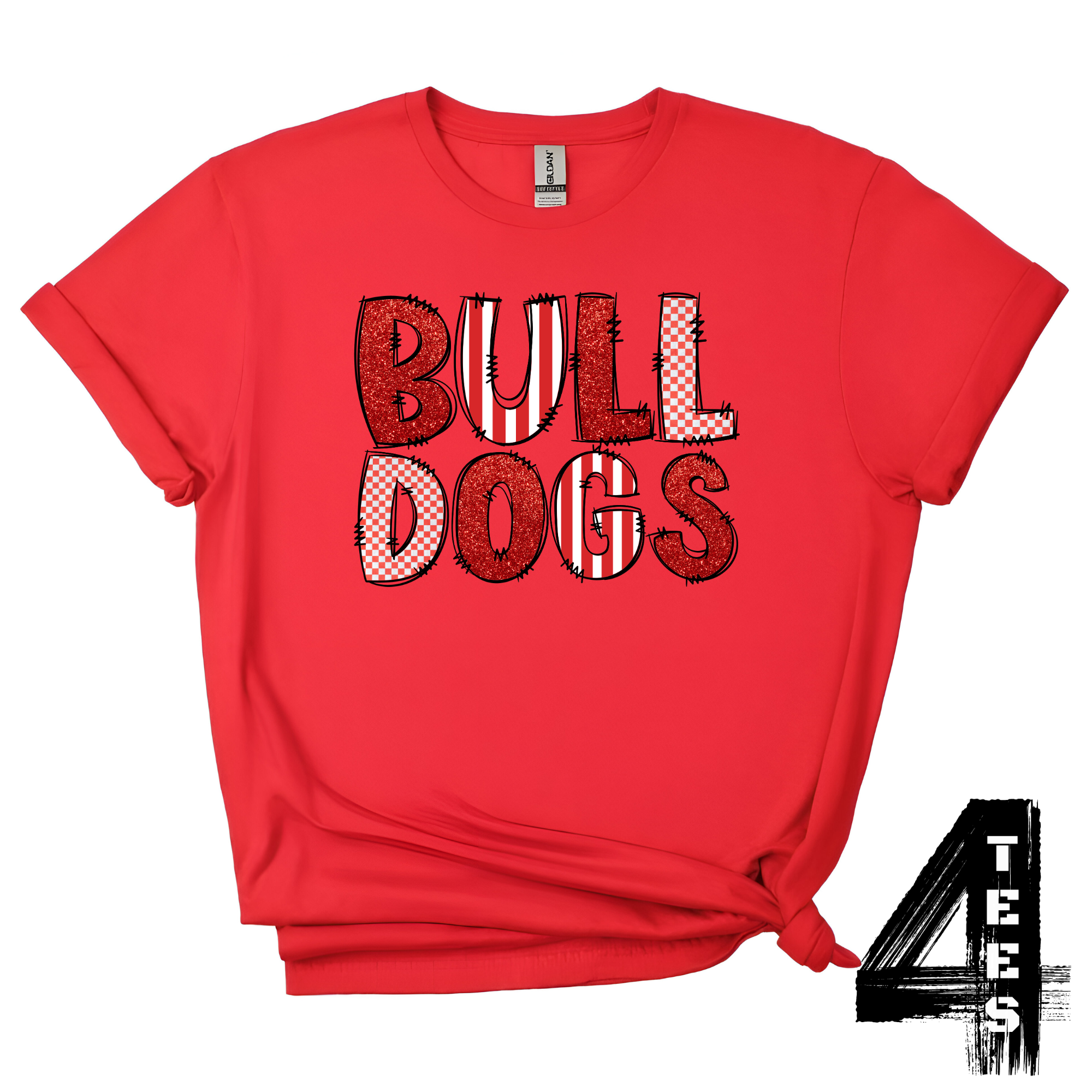 Bulldogs Doodle Letters