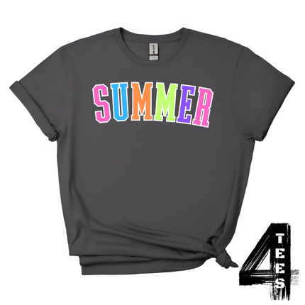 SUMMER - Multi-Color Varsity Letters