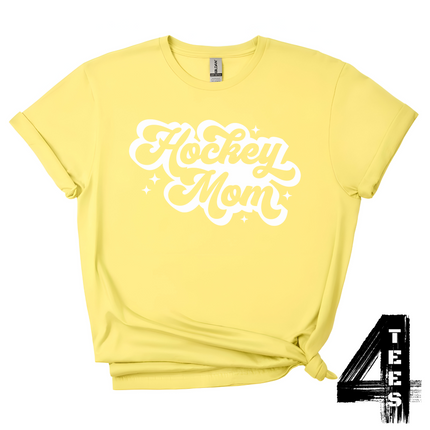 Retro Hockey Mom - white