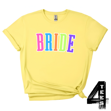 BRIDE - Multi-Color Varsity Letters