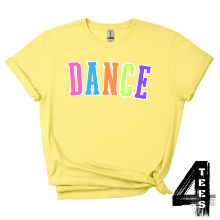 DANCE - Multi-Color Varsity Letters