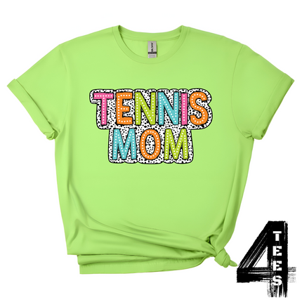 Colorful Tennis Mom