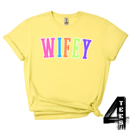 WIFEY - Multi-Color Varsity Letters