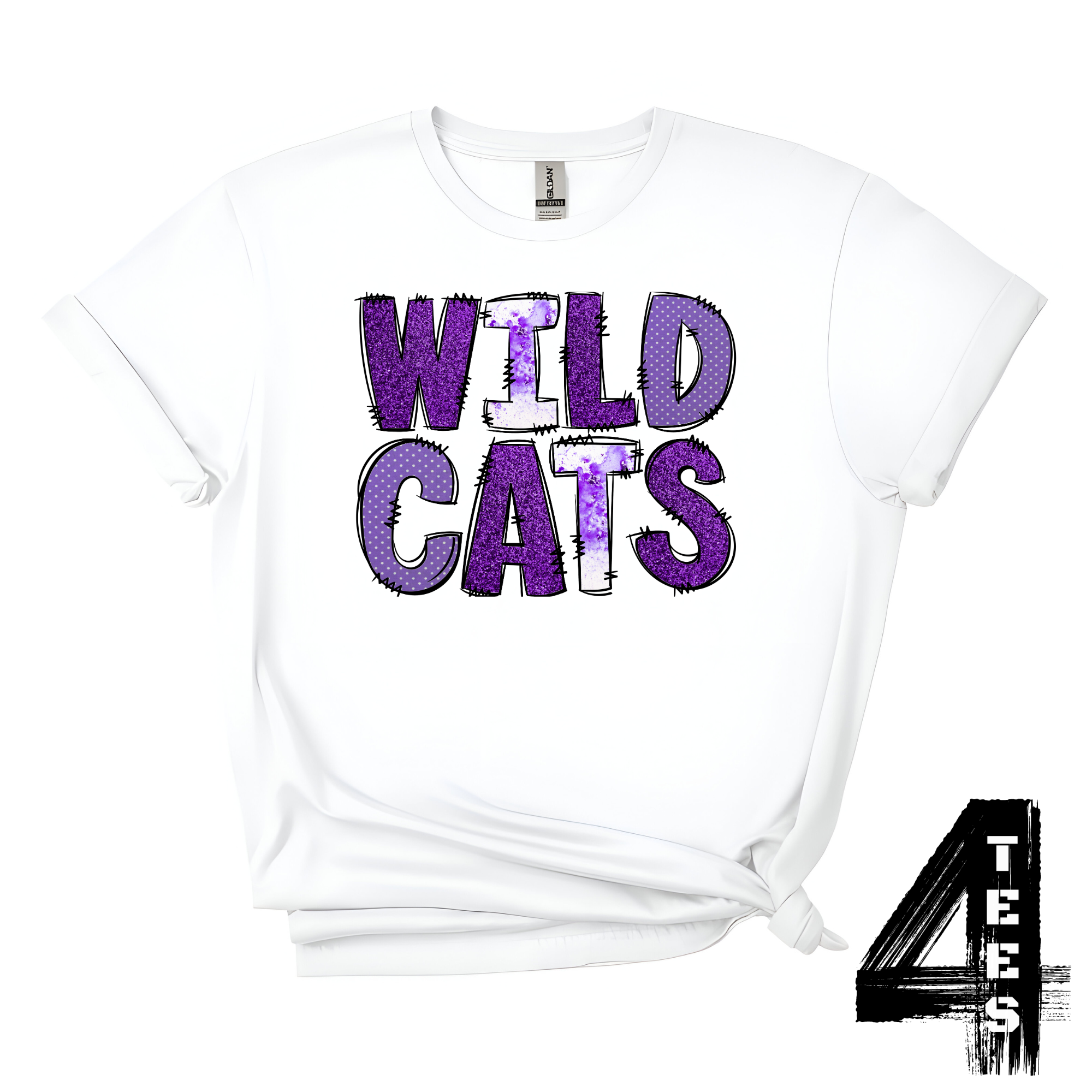 Wildcats Doodle Letters