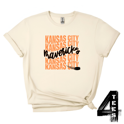 Mavericks Hockey Wavy - Orange