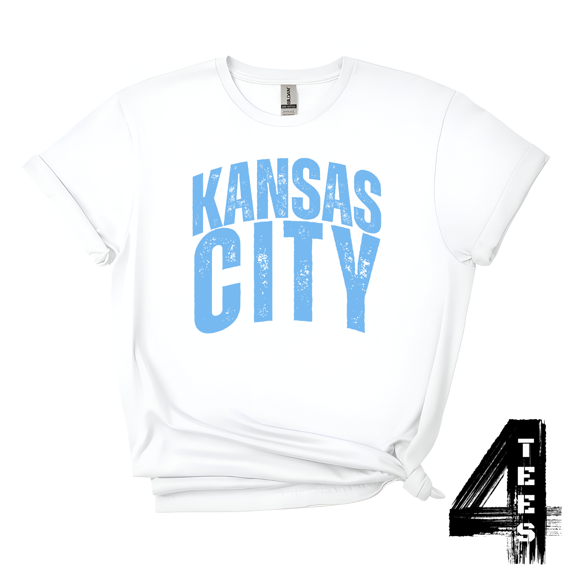 Kansas City Distressed - Powder blue