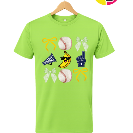 Bananas Baseball Fun Collage Design