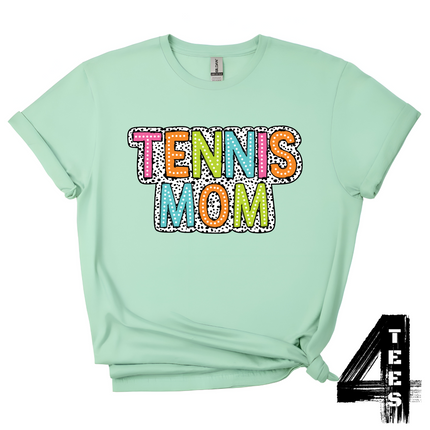 Colorful Tennis Mom