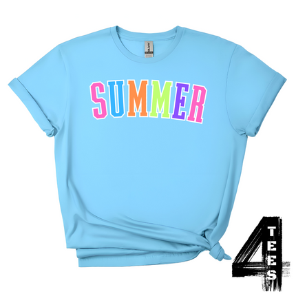 SUMMER - Multi-Color Varsity Letters