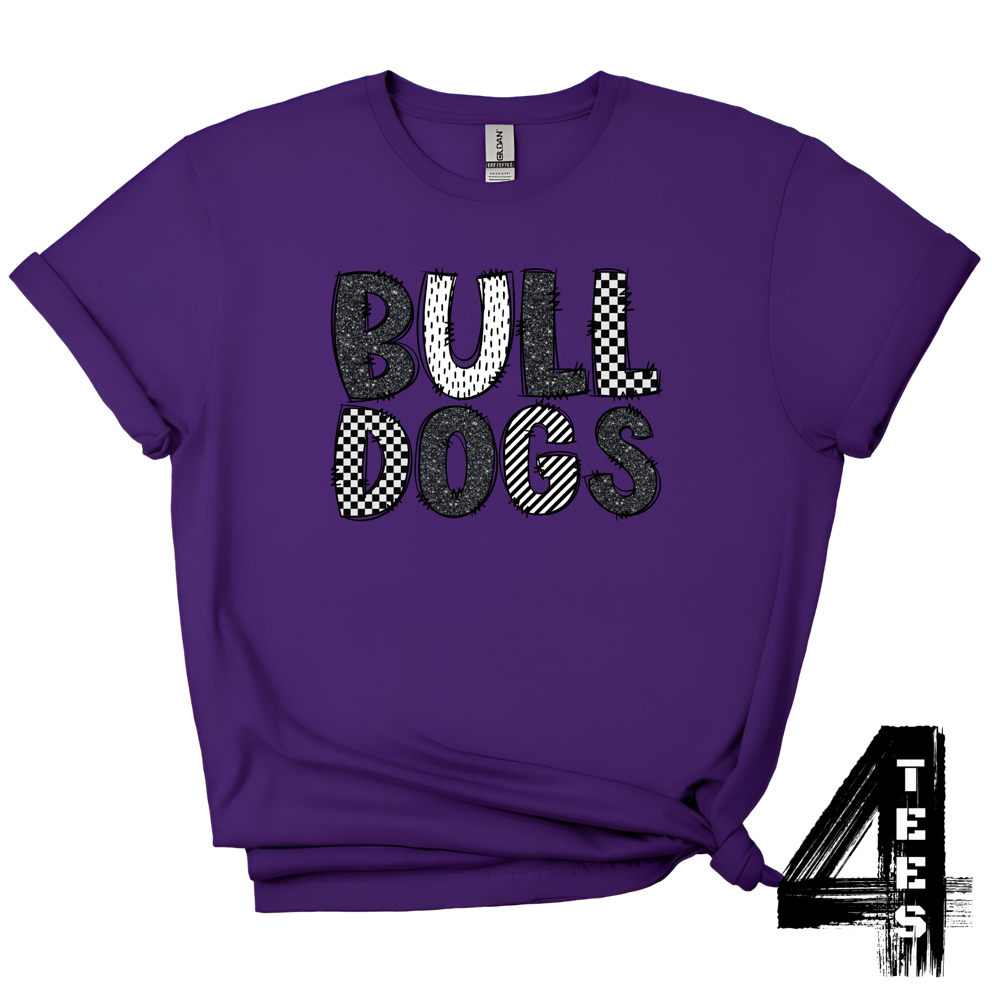 Bulldogs Doodle Letters