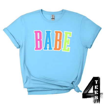 BABE - Multi-Color Varsity Letters
