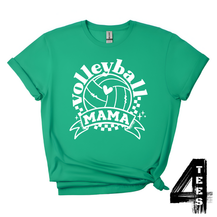 Volleyball Mama - white