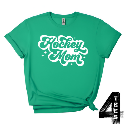 Retro Hockey Mom - white