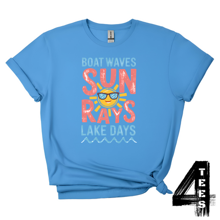 Boat Waves, Sun Rays, Lake Days