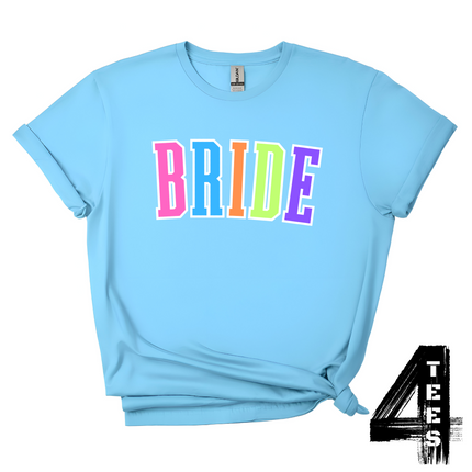BRIDE - Multi-Color Varsity Letters
