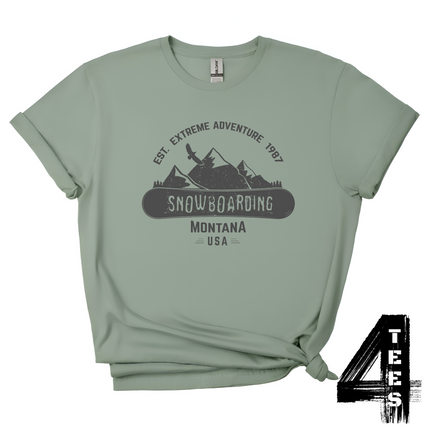 Snowboarding Montana