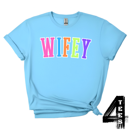 WIFEY - Multi-Color Varsity Letters