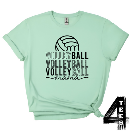 Volleyball mama leopard