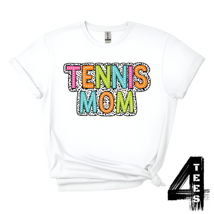 Colorful Tennis Mom