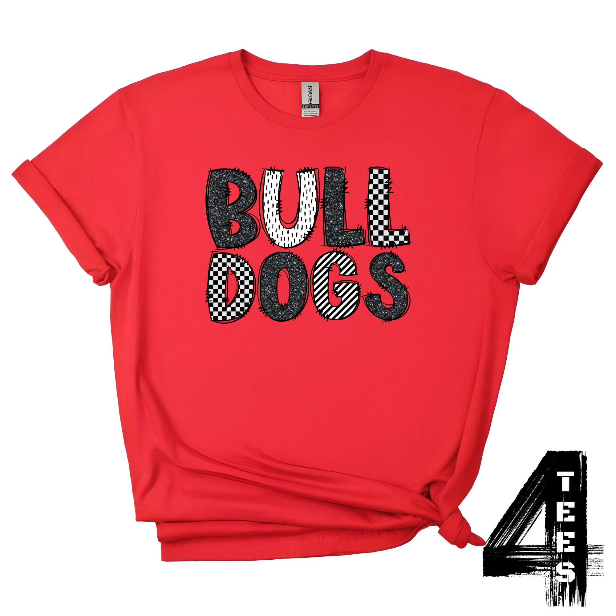 Bulldogs Doodle Letters
