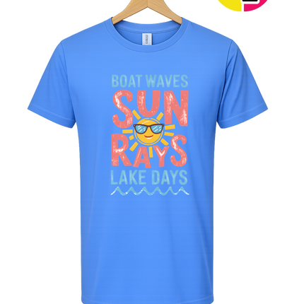 Boat Waves, Sun Rays, Lake Days