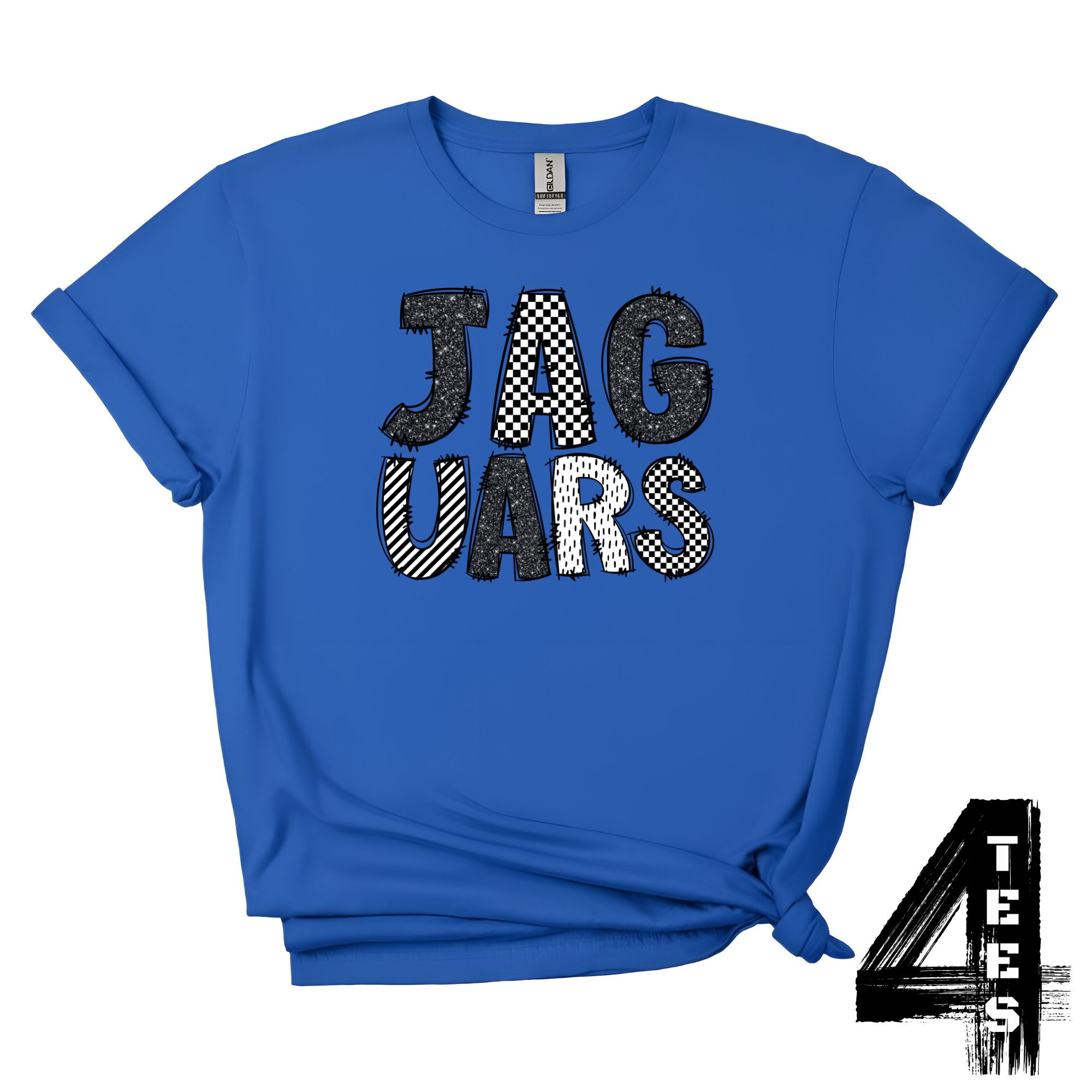 Jaguars Doodle Letters