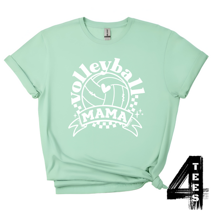 Volleyball Mama - white