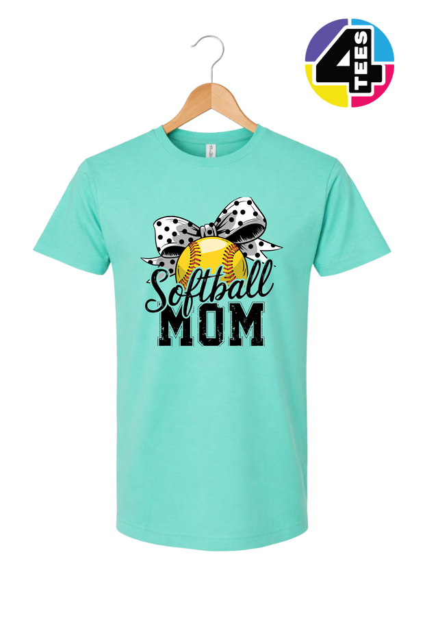 Softball Mom Bow