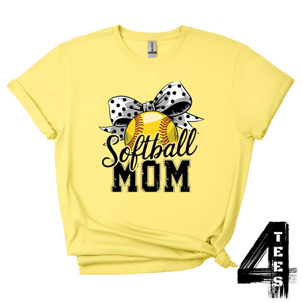 Softball Mom Bow