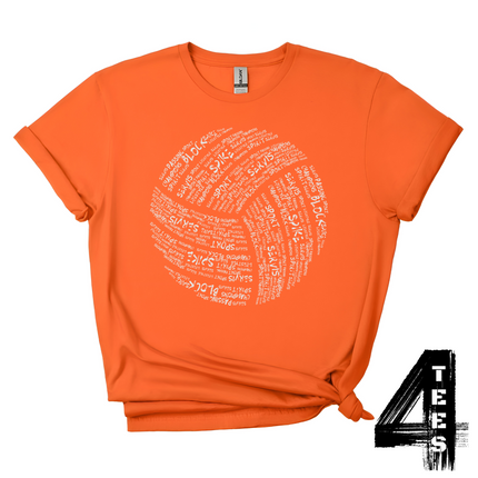 Volleyball Typography