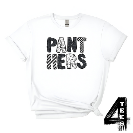 Panthers Doodle Letters