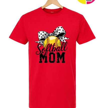 Softball Mom Bow